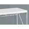 Monarch Specialties Computer Desk, Home Office, Laptop, Work, Metal, Laminate, Glossy White, Chrome, Contemporary I 7205 - alternate 3
